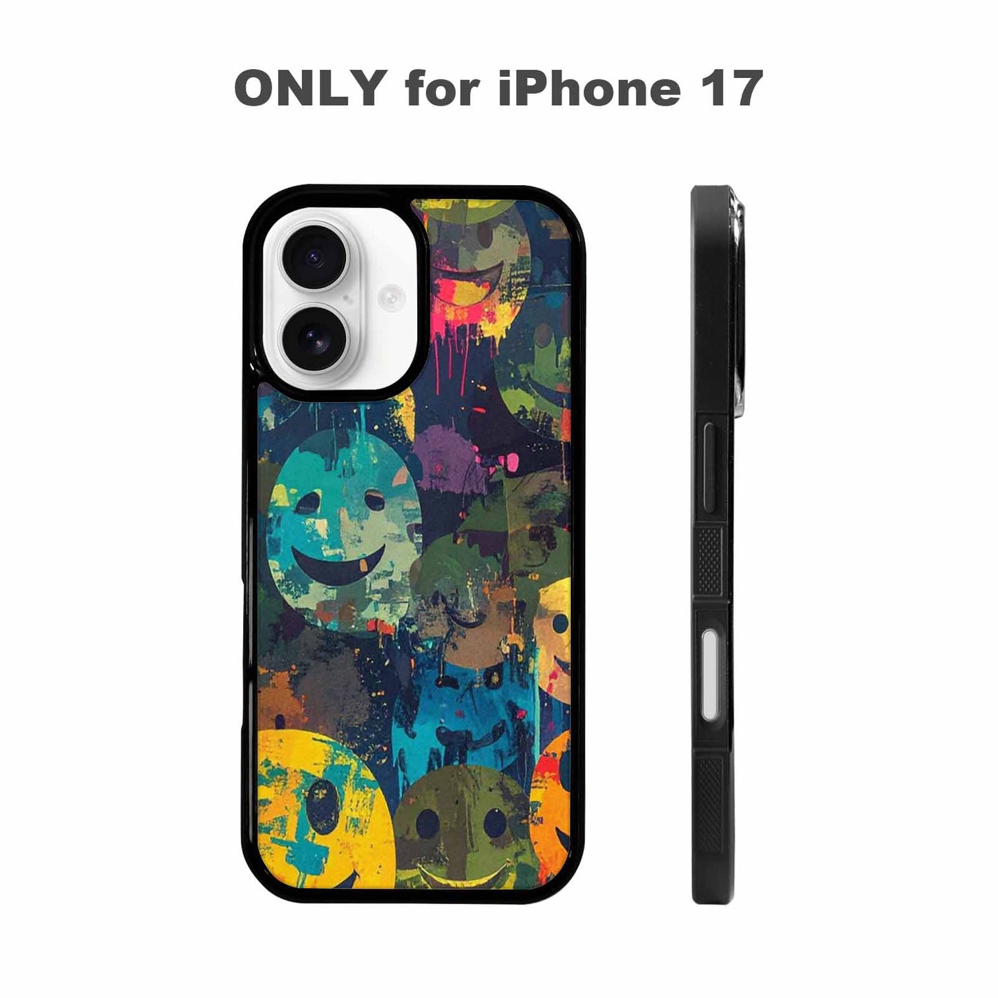 iPhone 17 Case — Smiley Faces Camosmiley Faces Camo, Personalized Phone Case