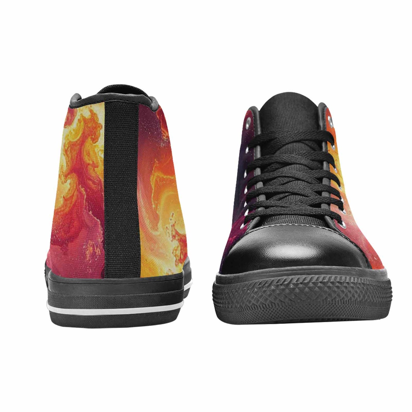 MEN'S Galaxy Art - High Top Canvas Wallpaper Art Shoes