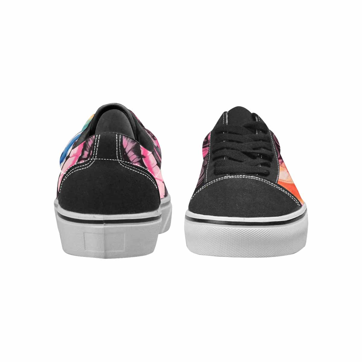 WOMEN'S Tie Lace-Up Canvas Neon Fantasy Custom Shoes