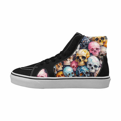 MEN'S Skulls  Marble Skulls High Top Canvas Dreamcore Custom Shoes
