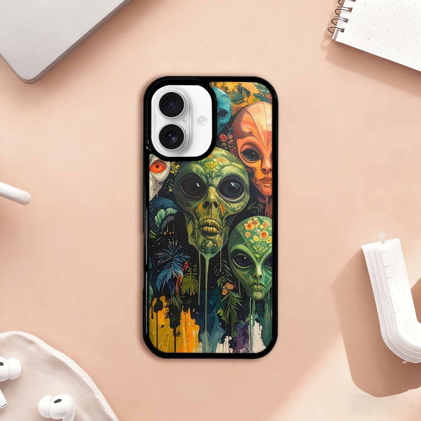 iPhone 17 Case — Aliens Pattern Hundreds Of Alien Scifi, Original Design Phone Case