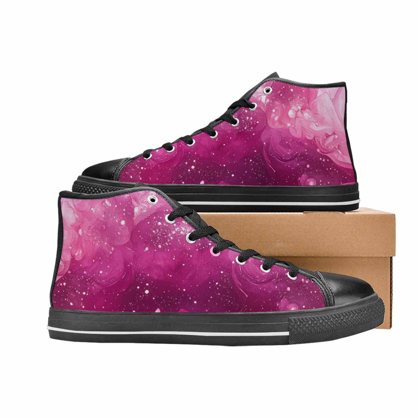 MEN'S Galaxy Art - High Top Canvas Dreamcore Custom Sneakers