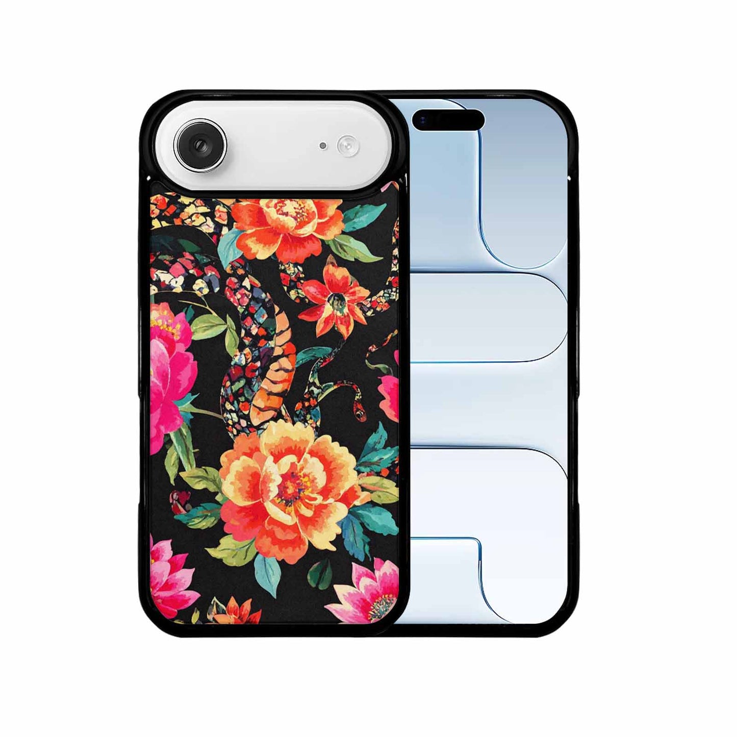 iPhone 17 Air Case — Snakes Print Floral Seamless Pattern Floral, Custom Printed Phone Case