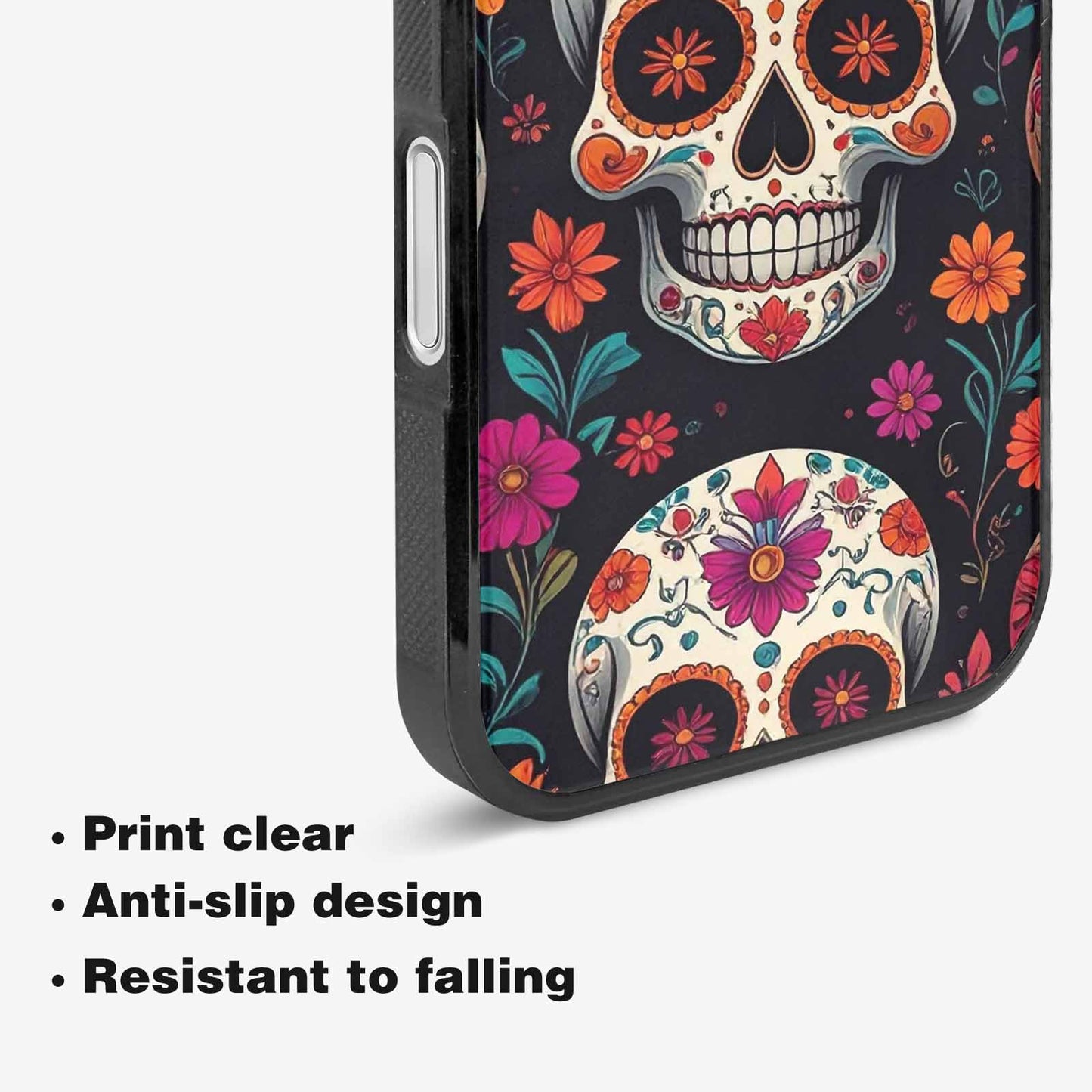 iPhone 16 Case — Smaller Skulls Overlapping Seamless Pattern Of, Custom Made Phone Cover
