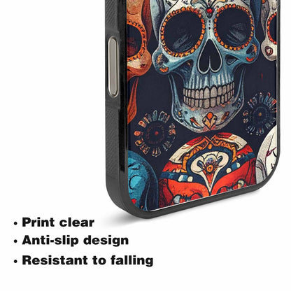iPhone 15 Pro Max Case — Skull Waves, Customized Protective Case