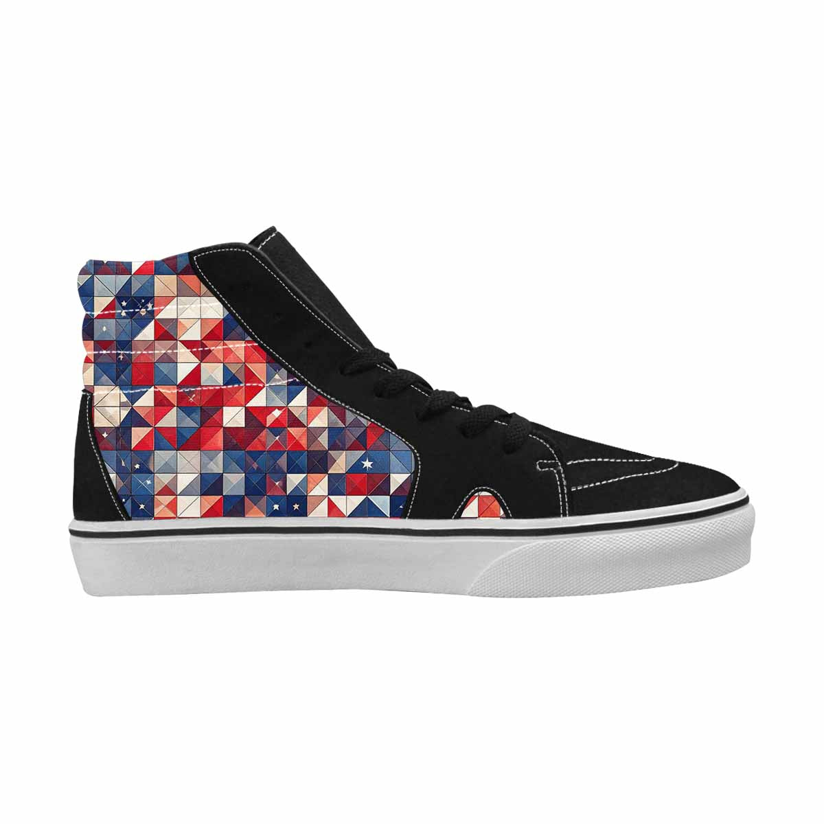 WOMEN'S American Flag Stars High Top Canvas Dark Academia Shoes