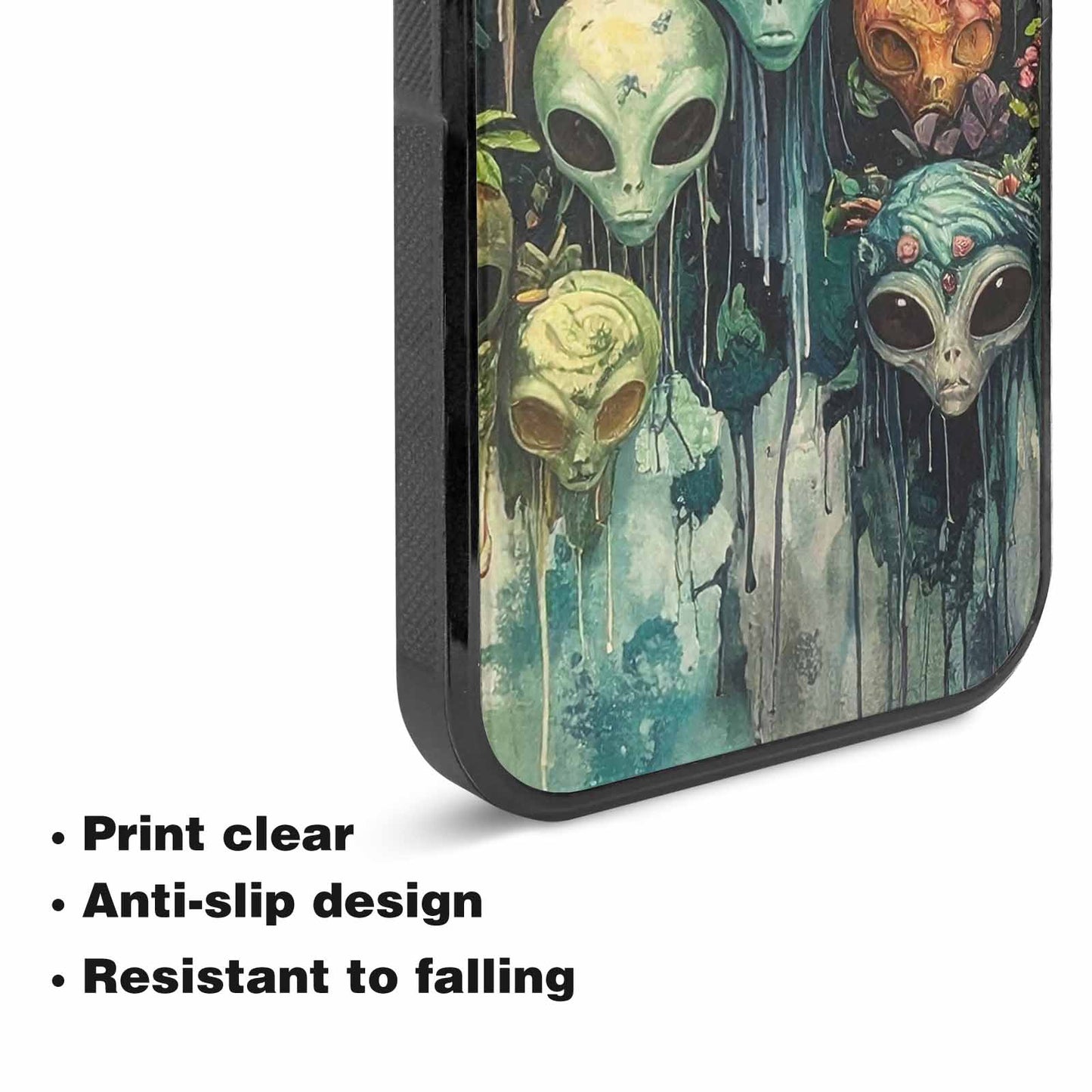 iPhone 15 Plus Case — Aliens Pattern Hundreds Of Sma Fvc, Custom Phone Case
