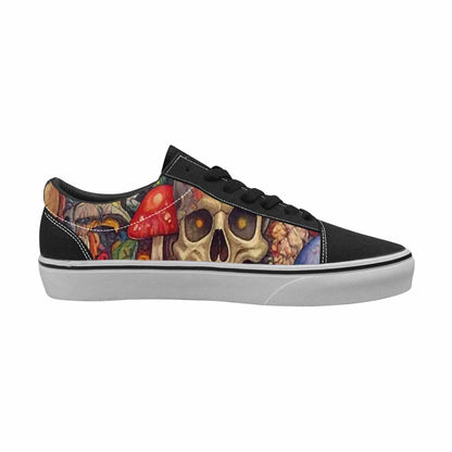 WOMEN'S Skulls Canvas Custom Design Cottagecore Customized Sneakers
