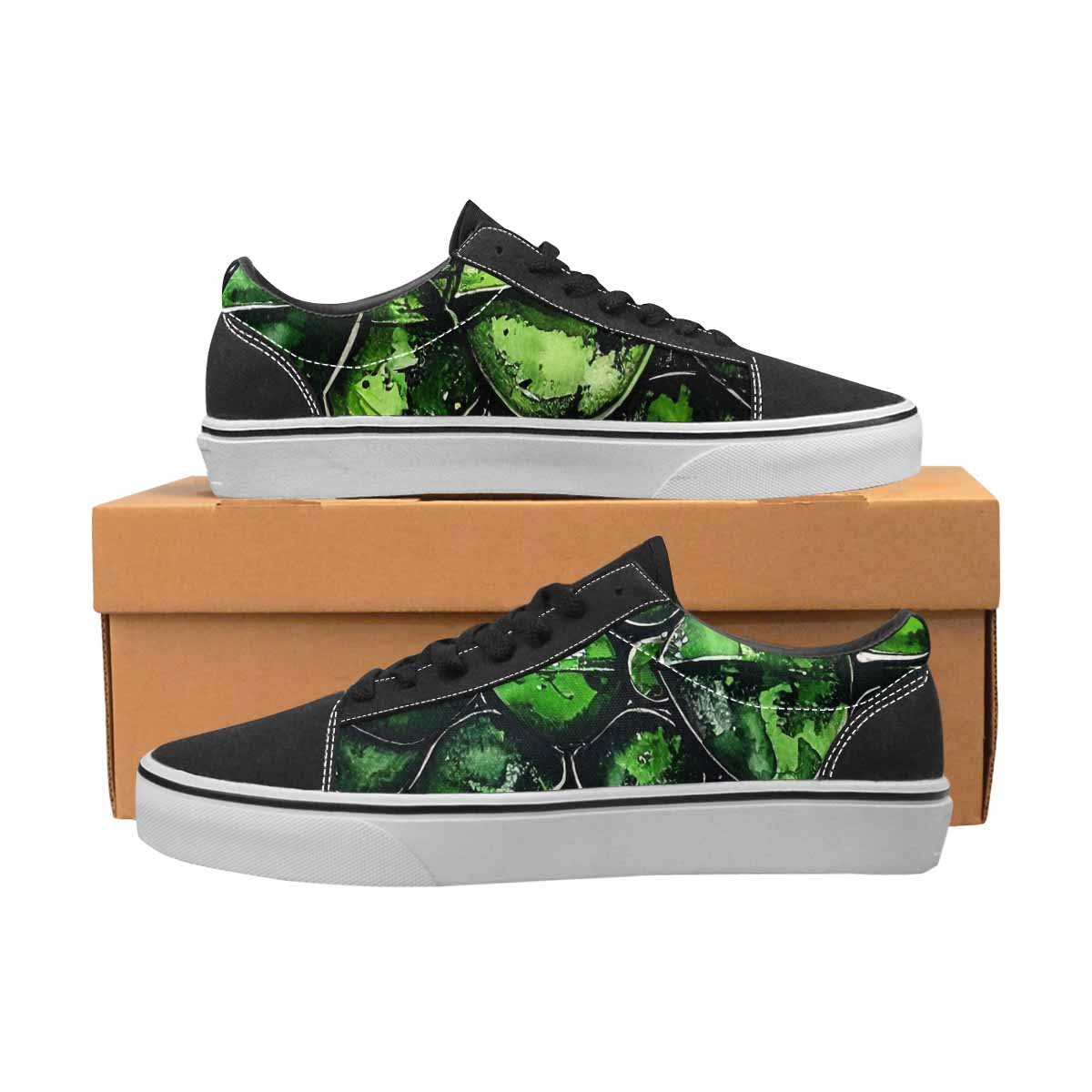 WOMEN'S Reptile Scale Lace-Up Canvas Aesthetic Custom Shoes