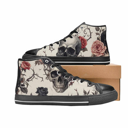 MEN'S Skulls - Roses High Top Canvas Surreal Shoes