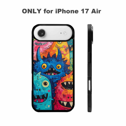 iPhone 17 Air Case — Seamless Repeating Pattern Of Overlapping Cartoon, Custom Phone Case