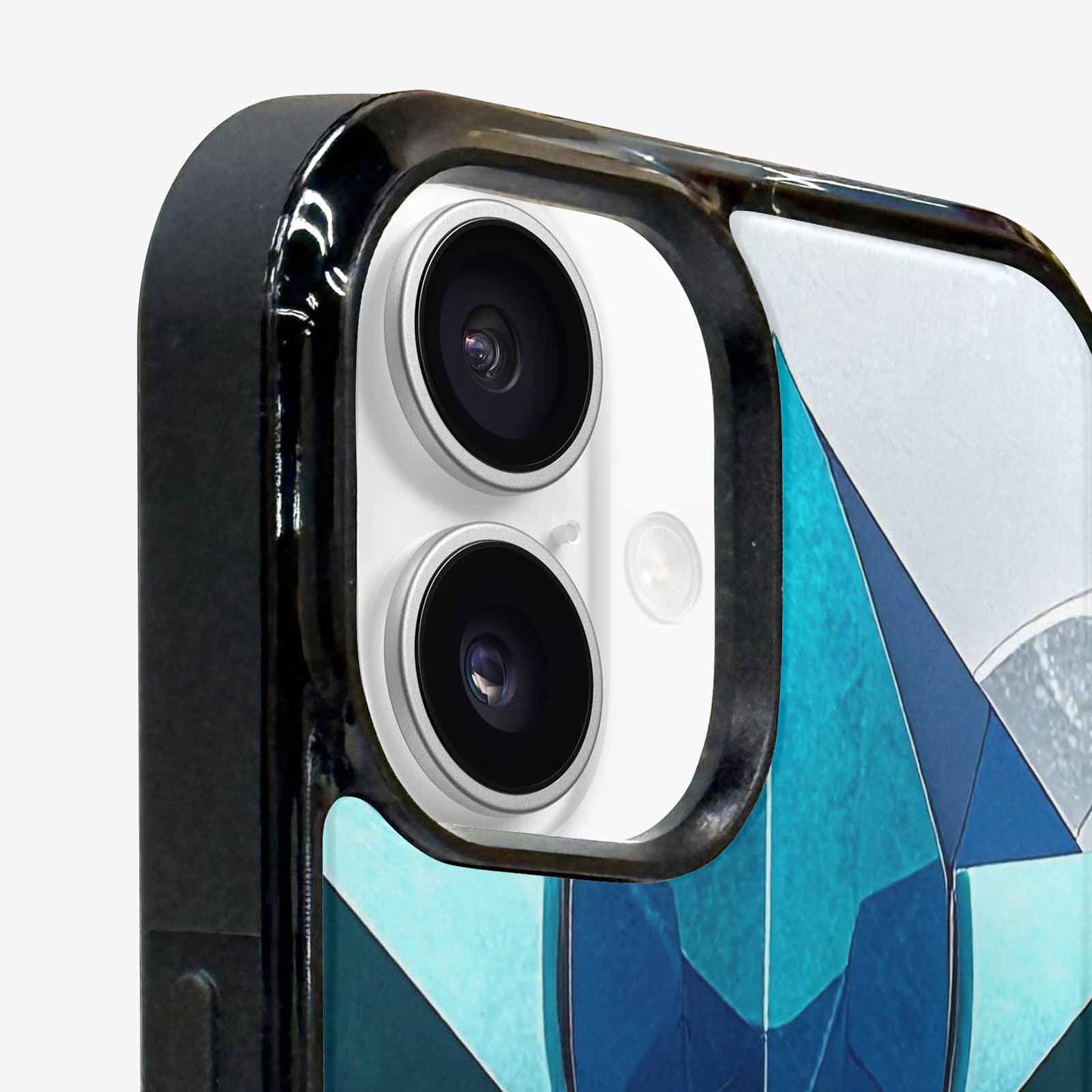 iPhone 16 Plus Case — Geometric Origami Art Pattern, Custom Designed Case Cover