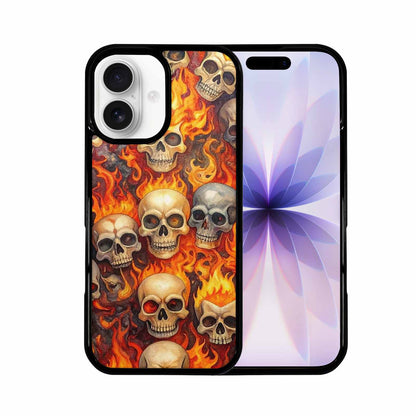 iPhone 17 Case — Skulls Flaming Skulls Small Gothic Skulls, Custom Print Case Cover