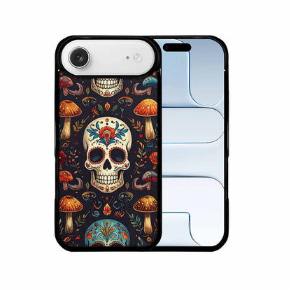 iPhone 17 Air Case — Mushrooms And Skulls Gothic Skulls, Custom Print Case Cover