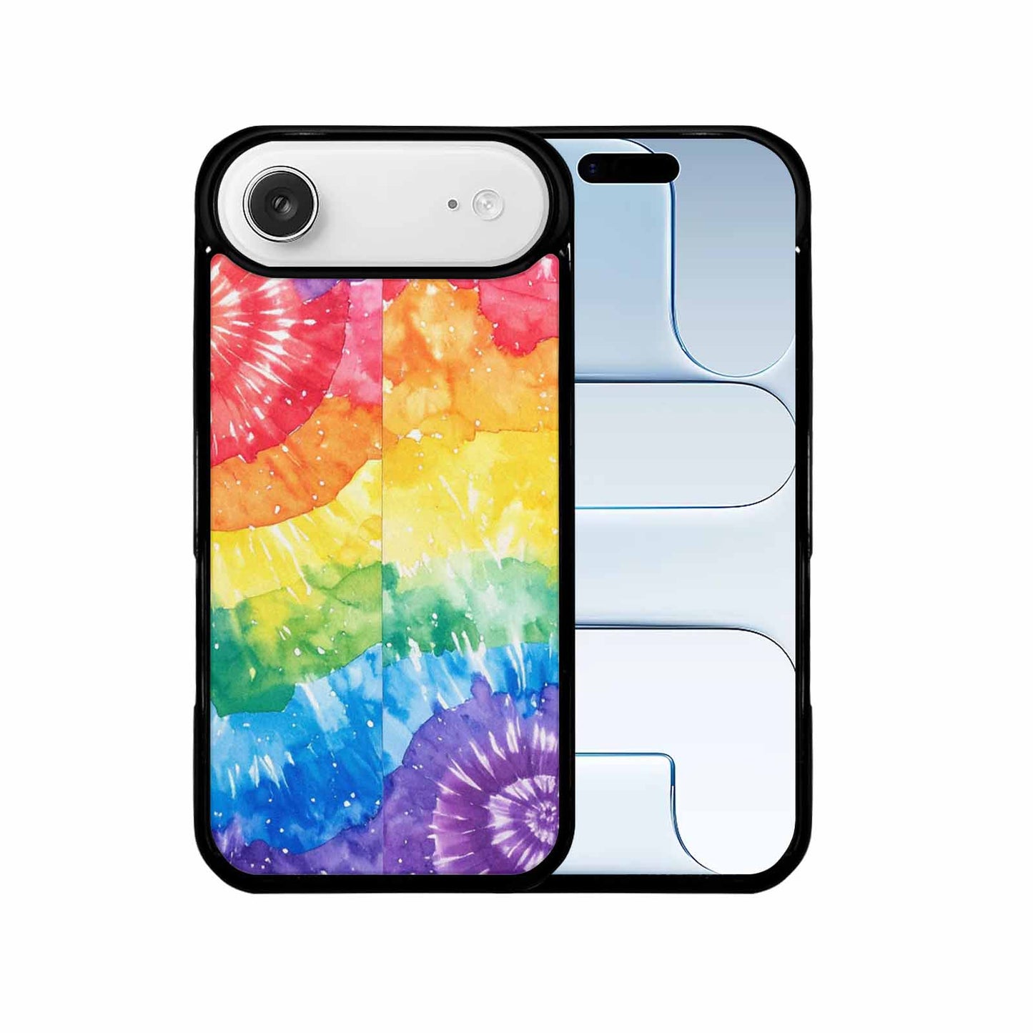 iPhone 17 Air Case — Tie Dye Spiral Rainbow Blended Tie, Customized Protective Case
