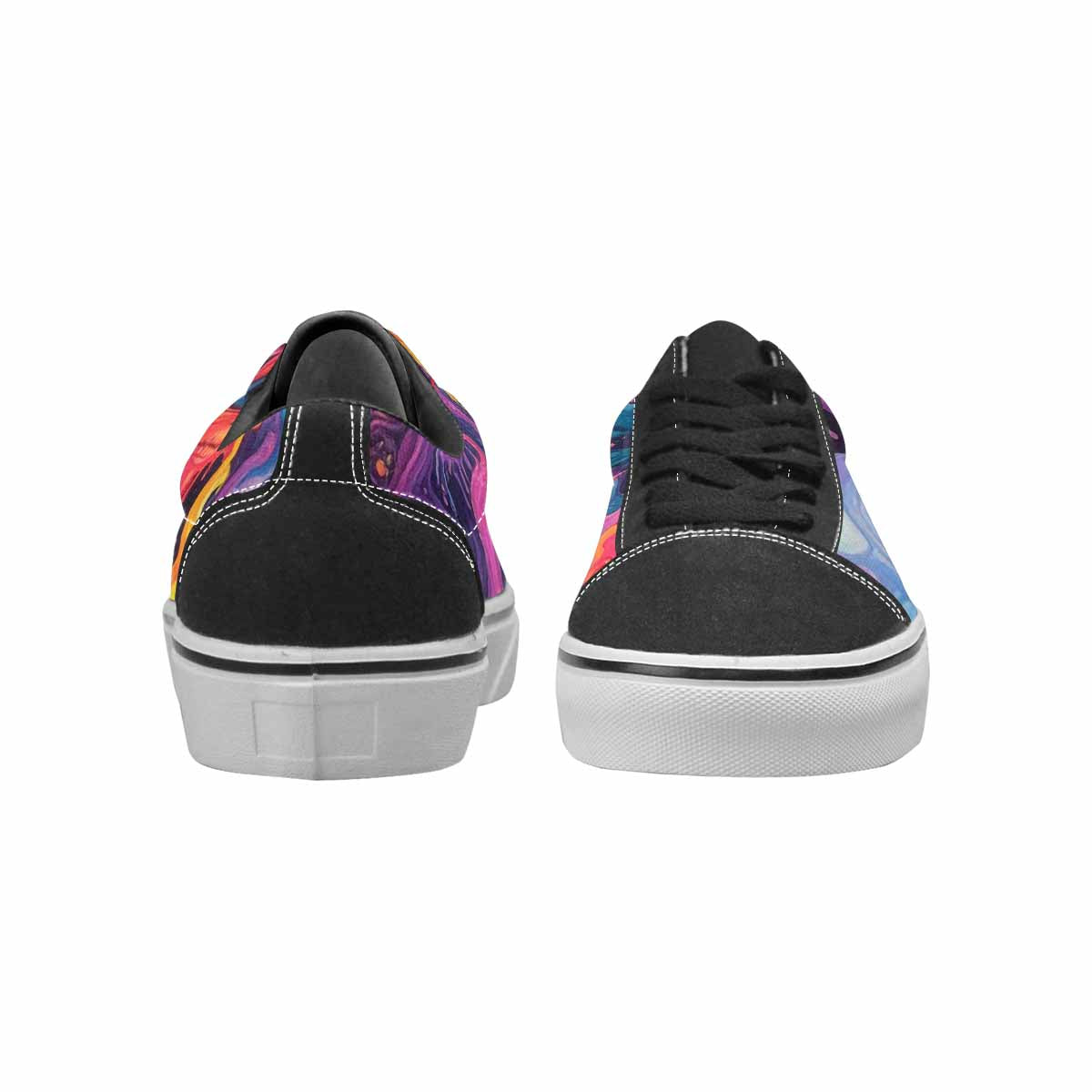 WOMEN'S Aliens  Tie Dye Lace-Up Canvas Aesthetic Shoes