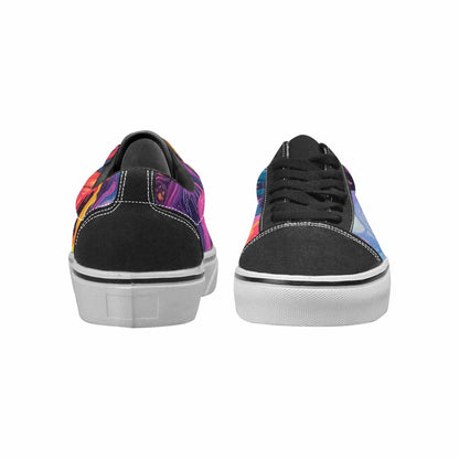 WOMEN'S Aliens  Tie Dye Lace-Up Canvas Aesthetic Shoes