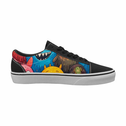 WOMEN'S Monsters (general) Lace-Up Canvas Grunge Custom Shoes