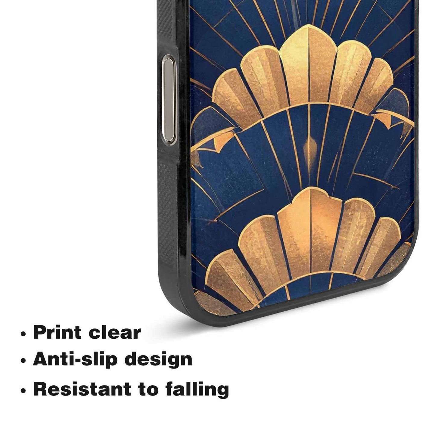 iPhone 16 Pro Max Case — Art Deco Illustration Pattern, Customized Protective Case