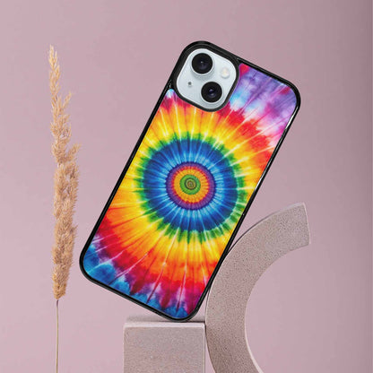 iPhone 15 Plus Case — A1 Fly Rainbow Spiral Tie Dye, Custom Designed Case Cover