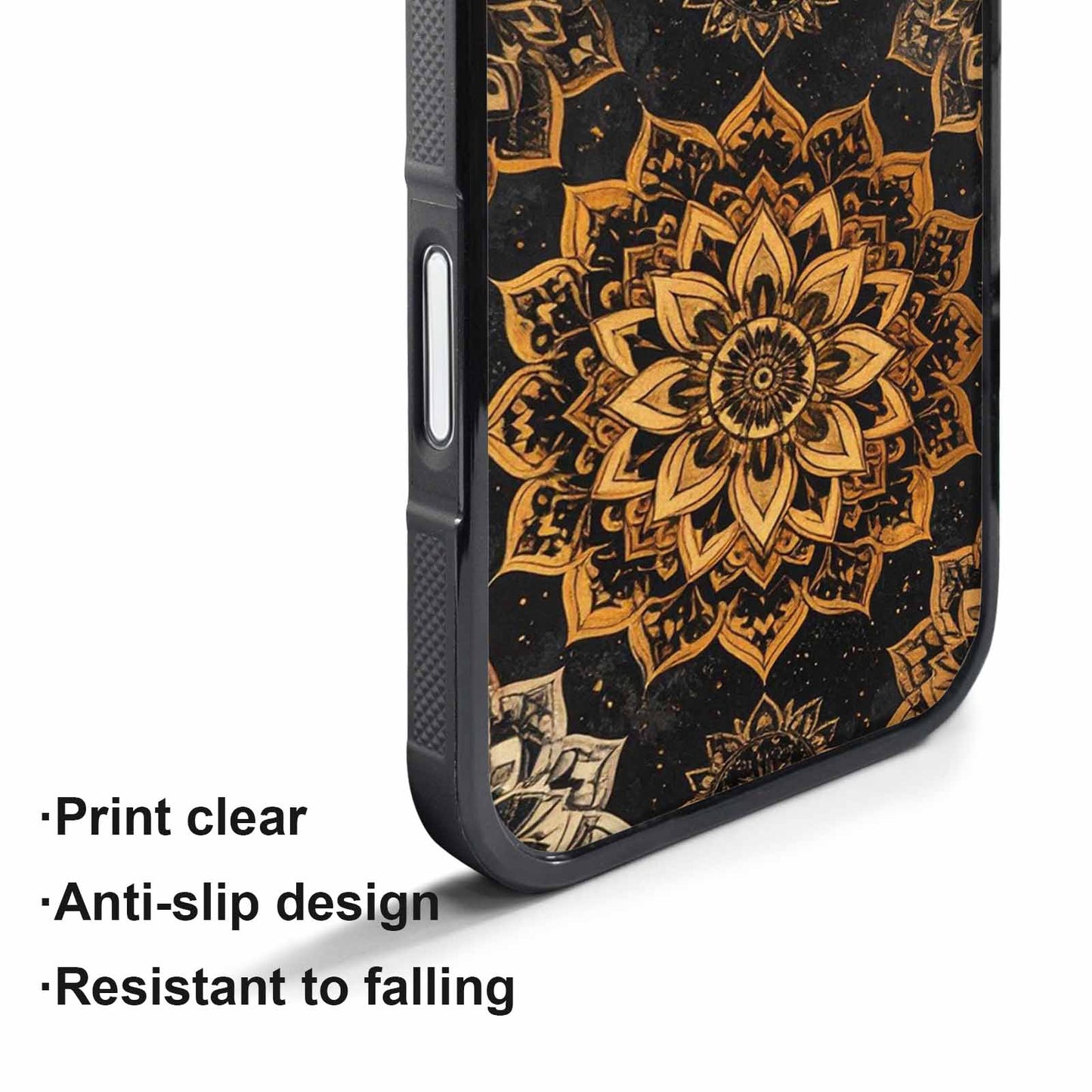 iPhone 17 Pro Case — Small Mandala Pattern Randomly Varying Floral, Custom Phone Case