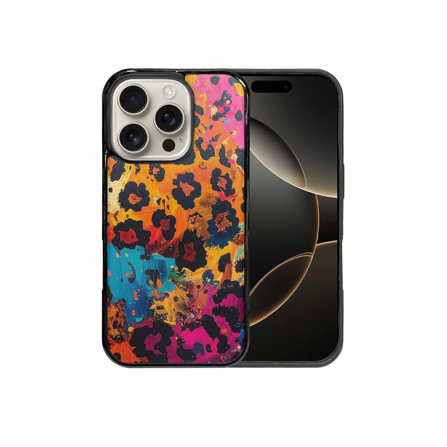iPhone 16 Pro Case — Full Color Vibrant Animal Print Animal, Custom Printed Phone Case