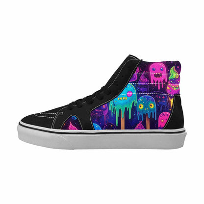 MEN'S Ice Cream Monsters  High Top Canvas Surreal Custom Shoes