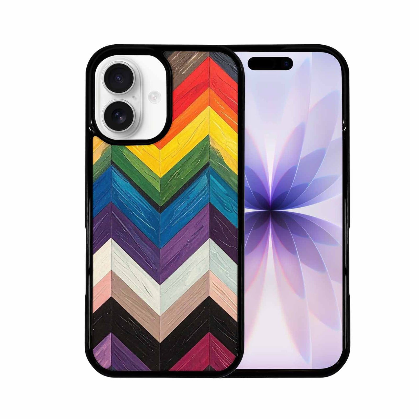 iPhone 17 Case — Progress Pride Flag Color Original Art, Customized Protective Case