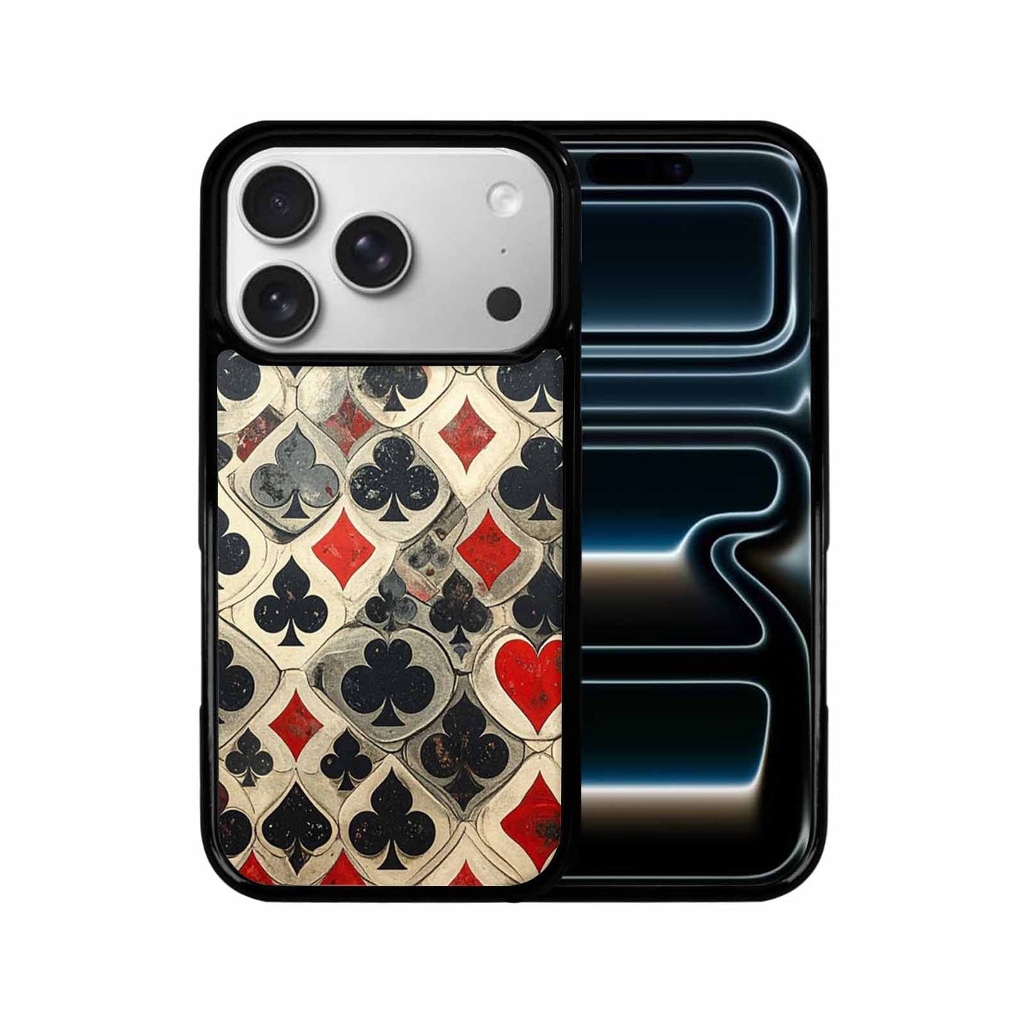 iPhone 17 Pro Case — Small Playing Card Suit Pattern Original, Custom Phone Case