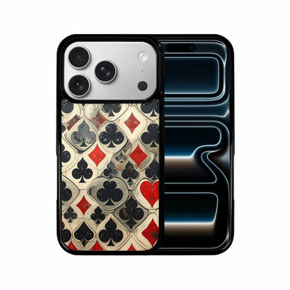 iPhone 17 Pro Case — Small Playing Card Suit Pattern Original, Custom Phone Case