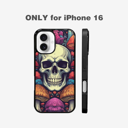 iPhone 16 Case — Mushroom Skull, Custom Designed Case Cover
