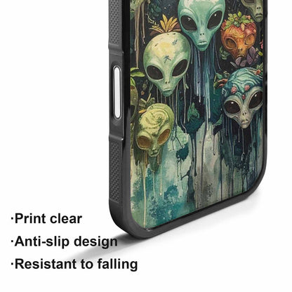iPhone 17 Case — Aliens Pattern Hundreds Of Alien Scifi, Custom Designed Case Cover