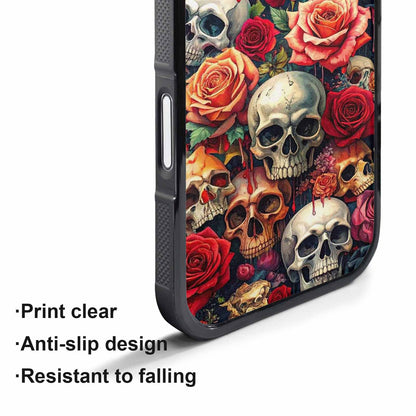 iPhone 17 Pro Max Case — Skulls And Rosesmelting Skulls A Gothic, Personalized Phone Case