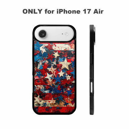 iPhone 17 Air Case — Patriotic Stars And Stripes American Galaxy, Custom Made Phone Cover