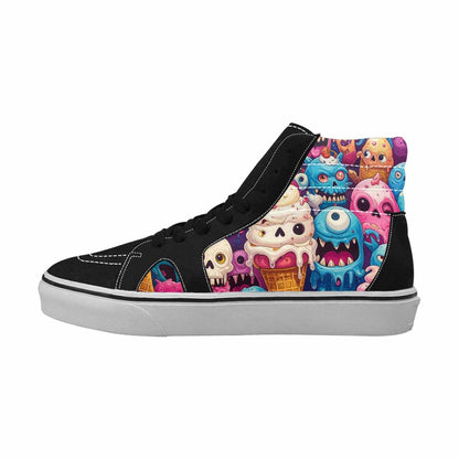 MEN'S Skulls High Top Canvas Artist-designed Aesthetic Custom Print Sneakers