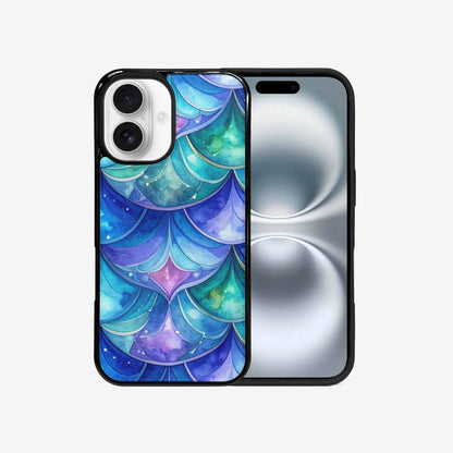 iPhone 16 Case — Mermaid Scale Art Pattern, Personalized Phone Case