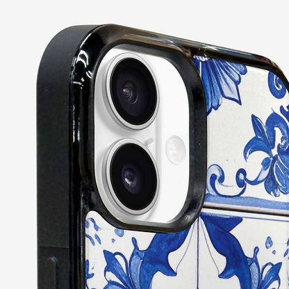 iPhone 16 Plus Case — Talavera Tile Floral Custom, Original Design Phone Case
