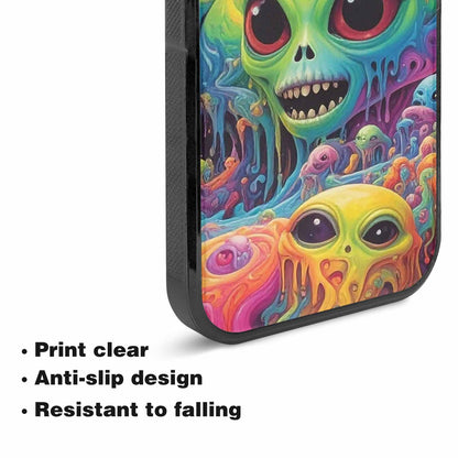 iPhone 15 Plus Case — Aliens Tie Dyemelting Aliens P, Custom Made Phone Cover