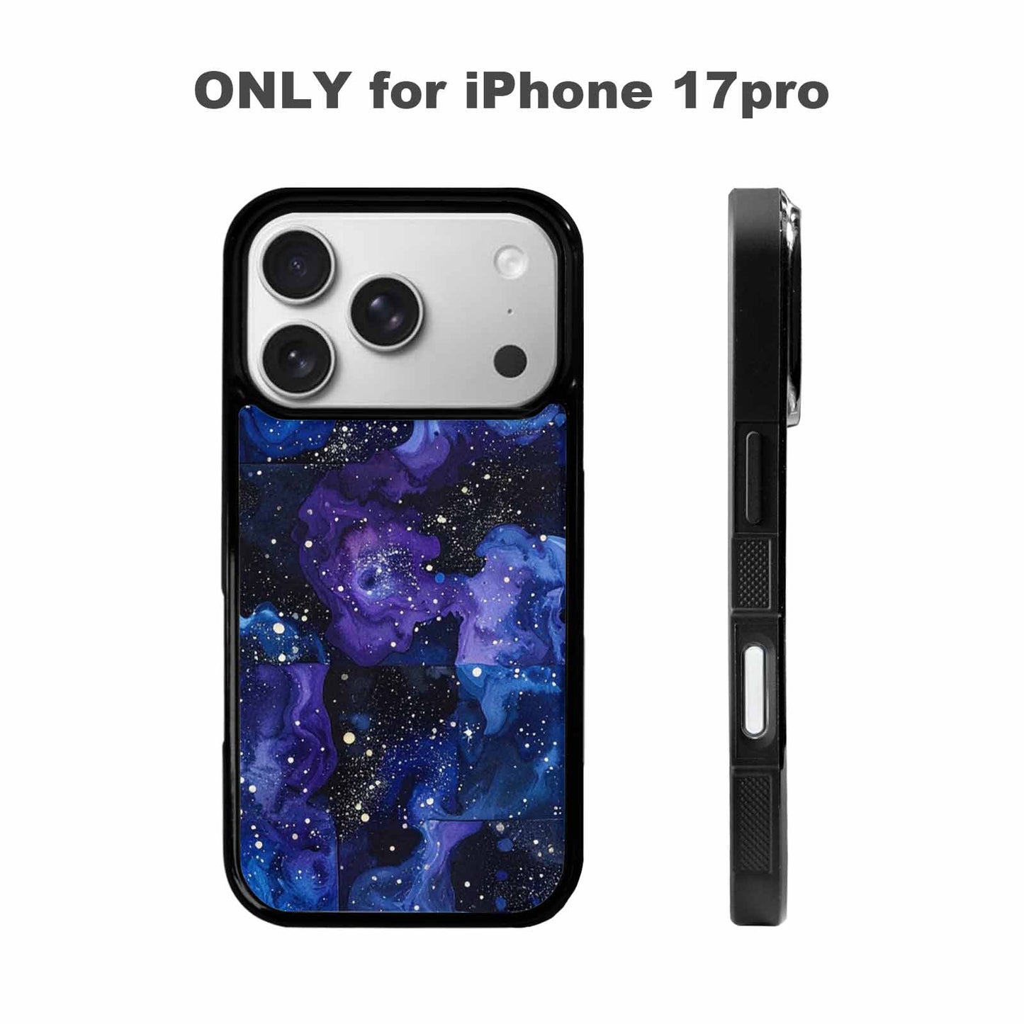 iPhone 17 Pro Case — Galaxy Art Deep Space Black Galaxy, Customized Protective Case