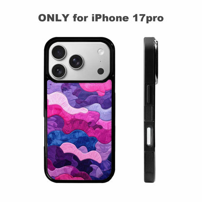 iPhone 17 Pro Case — Vivid Camo Bisexual Pride Camo, Unique Phone Case Design