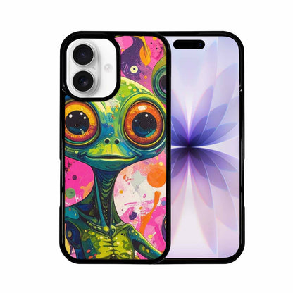 iPhone 17 Case — Seamless Tileable Pattern Of Alien Scifi, Original Design Phone Case