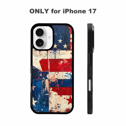 iPhone 17 Case — Patriotic Stars And Stripes Galaxy Space, Custom Art Phone Cover