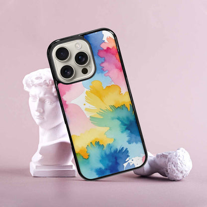 iPhone 16 Pro Case — Trans Strong Watercolor Seamless Pattern Vibrant, Customized Protective Case