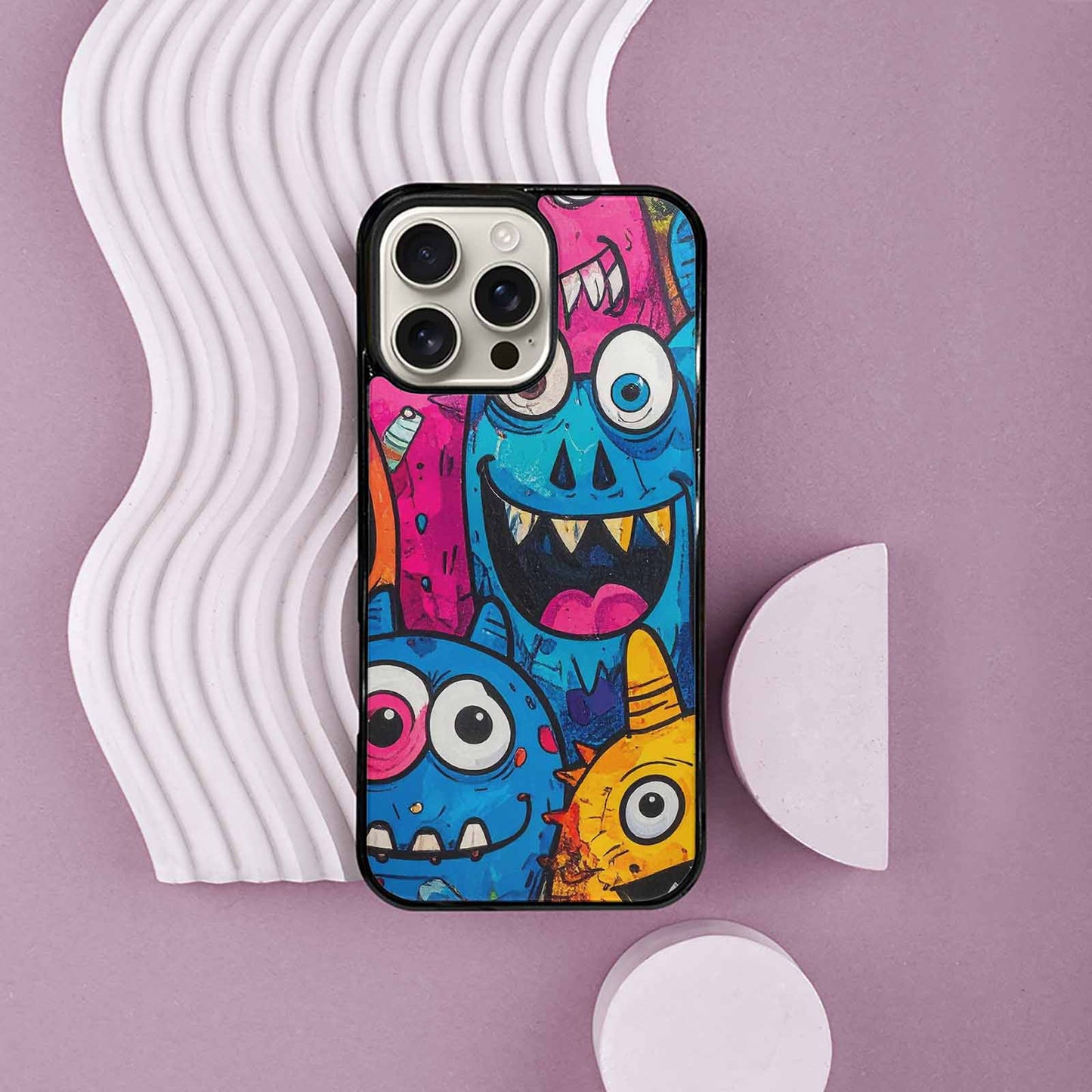 iPhone 16 Pro Max Case — Goofy Cartoon Monster, Custom Art Phone Cover