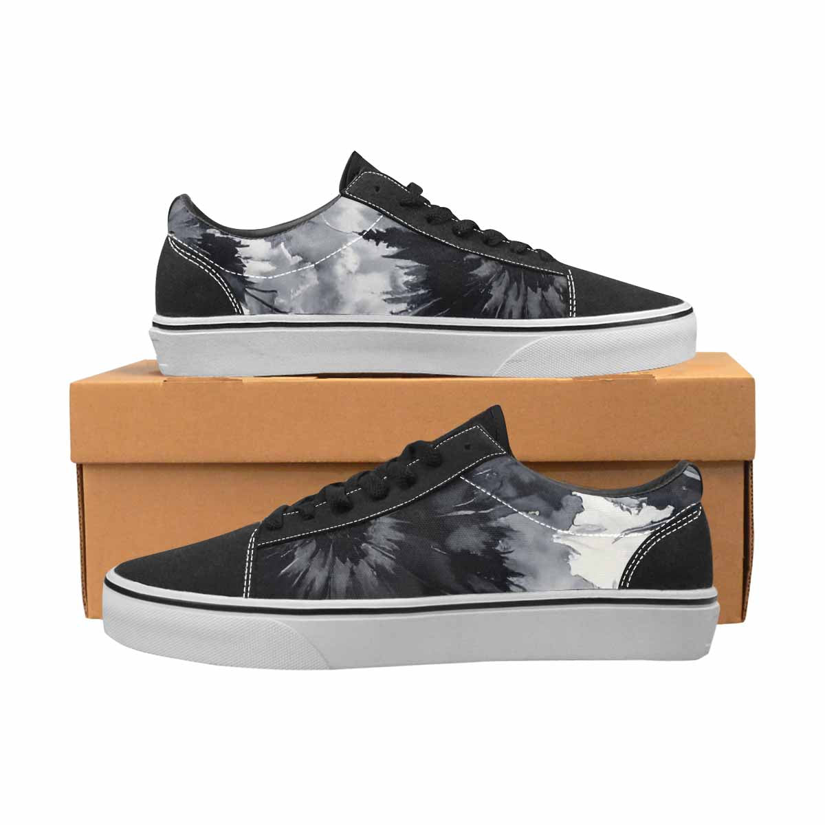 WOMEN'S Tie Dye - Canvas Lace-Up Neon Fantasy Shoes