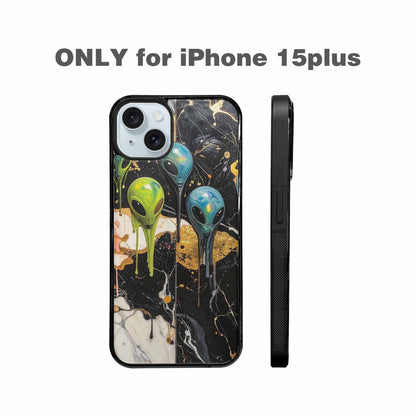 iPhone 15 Plus Case — Aliens Marblemelting Aliens Pa F3p, Custom Print Case Cover