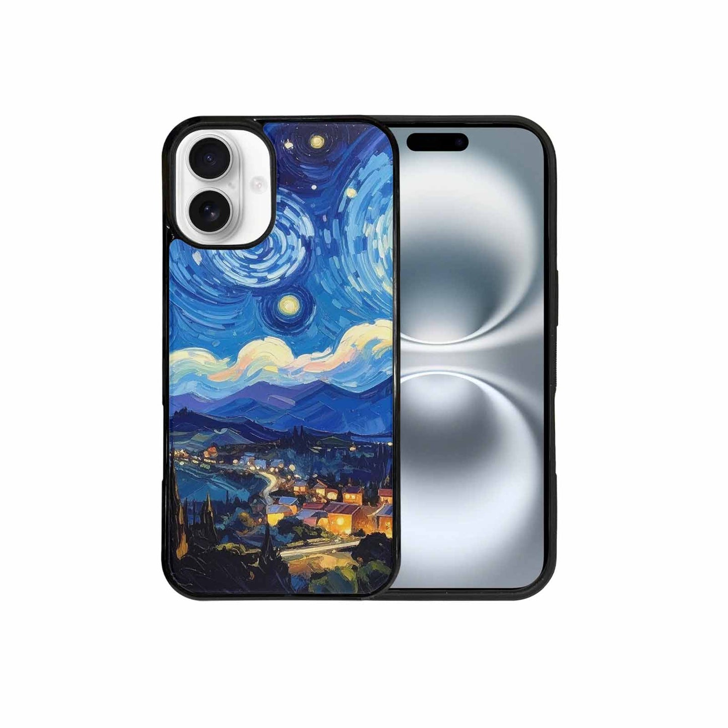 iPhone 16 Plus Case — Starry Night Van Gogh Paint Art, Customized Protective Case