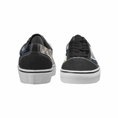 WOMEN'S Wolves Everywhere Collage Canvas Lace-Up Aesthetic Custom Sneakers