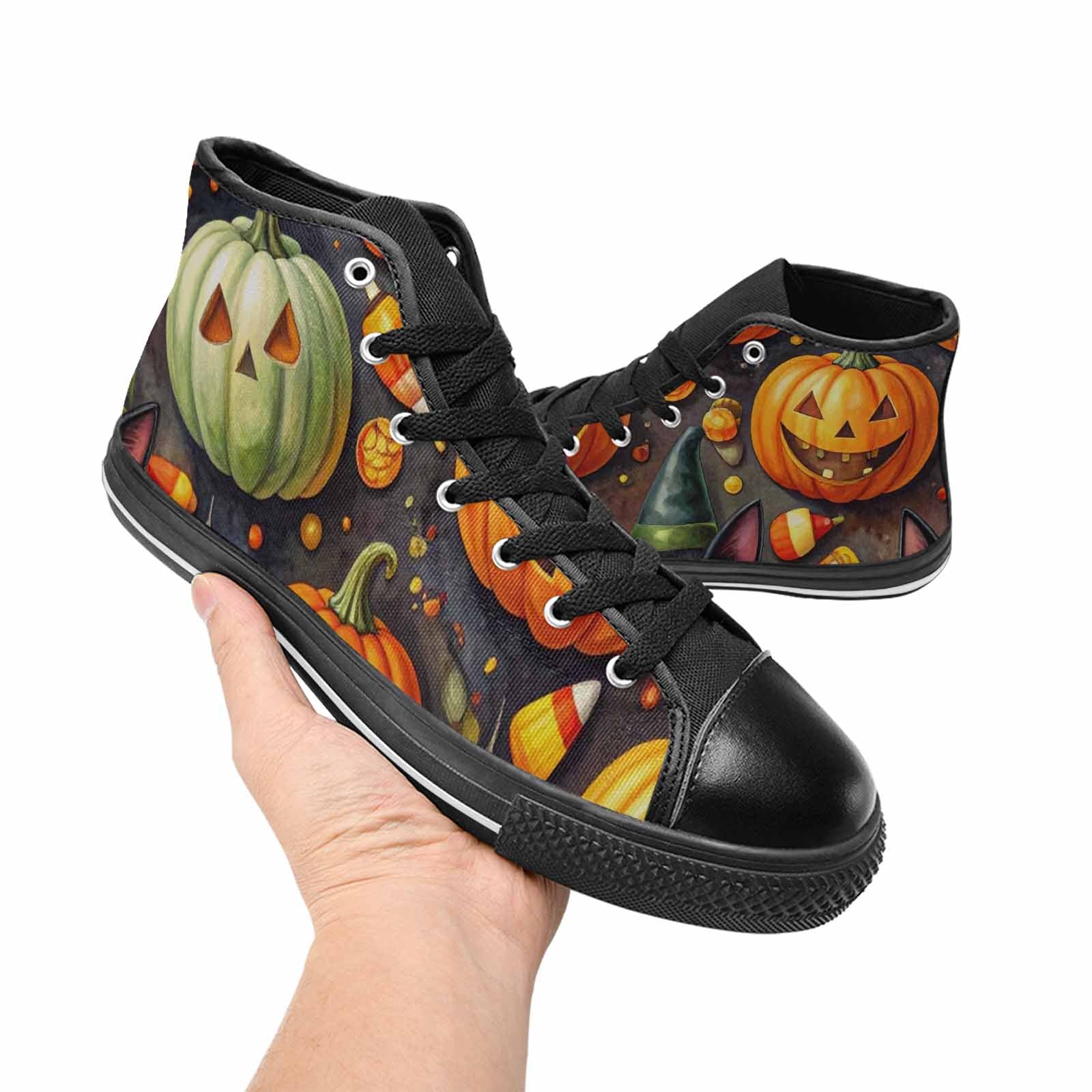 WOMEN'S Halloween High Top Canvas Dark Academia Shoes