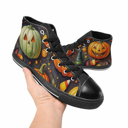 WOMEN'S Halloween High Top Canvas Dark Academia Shoes